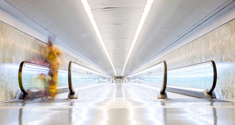 Metrostation El Coll / La Teixonera in Barcelona  van Jeroen Middelbeek