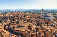 Siena stadsgezicht panorama von Dennis van de Water Miniaturansicht