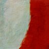 Abstrakte Landschaft in Rot und Weiß von Jan Keteleer von Jan Keteleer
