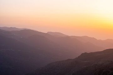 Zonsondergang in de Sierra Nevada van Detlef Hansmann Photography