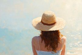 Woman at the water by Poster Art Shop