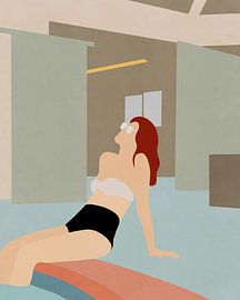 Swimmer, Sarah Leonard by PI Creative Art