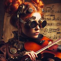 making music with the violin