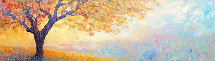 Feuilles d'automne | Arbre avec feuilles colorées par Caprices d'Art