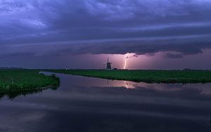 Onweer in de polders van het Groene Hart