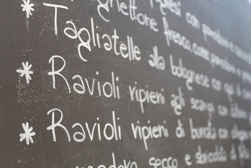 Nudelmenü Italien von Eriks Werk