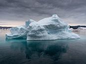 Spiegelung eines "kleinen" Eisbergs von Anges van der Logt Miniaturansicht