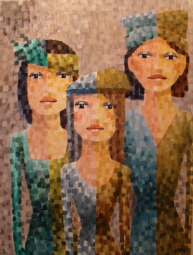 Three sisters by Janny Heinsman