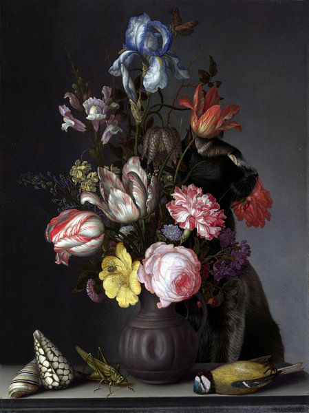 Still Life with Cat par Marja van den Hurk