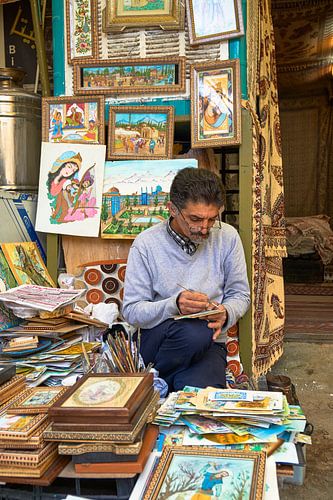 Kunstenaar in Isfahan Iran