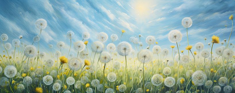 Dandelion flowers by Eye catching paintings