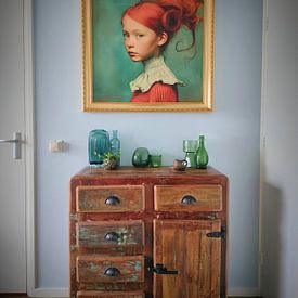 Customer photo: Puck by Mirjam Duizendstra, on canvas