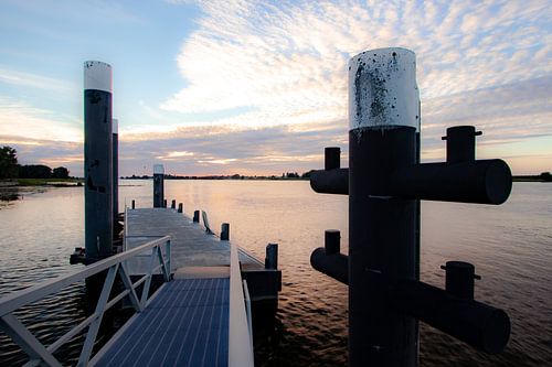 Le fleuve Waal à Woudrichem
