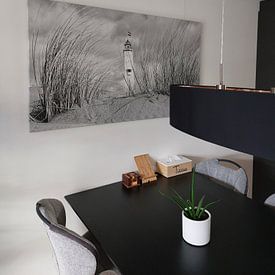Kundenfoto: Leuchtturm Noordwijk aan Zee von Hans Vink, auf leinwand