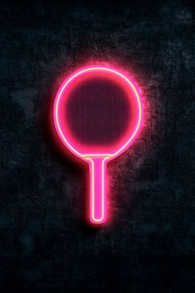 Neon lighting circle symbol by Poster Art Shop