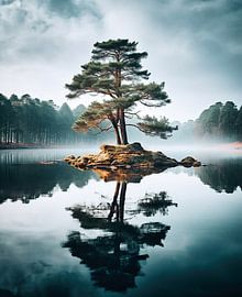 Tree in the sunrise