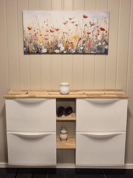 Kundenfoto: Feldblumen von Whale & Sons, auf Leinwand