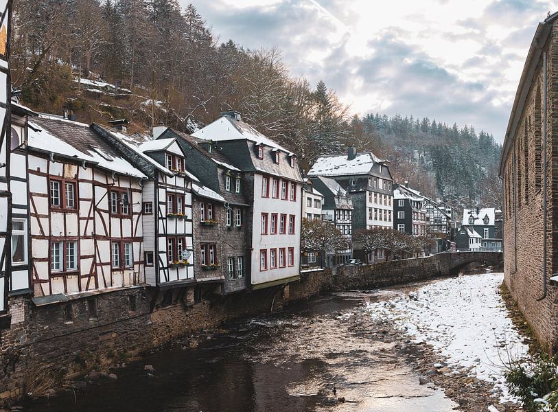Monschau on the River Roer by Peter Haastrecht, van