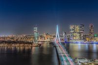 Erasmusbrug met stukje Noordereiland