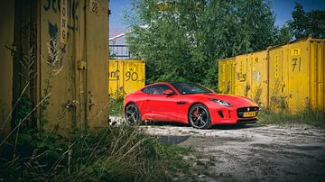 Red Jaguar F-Type Coupe