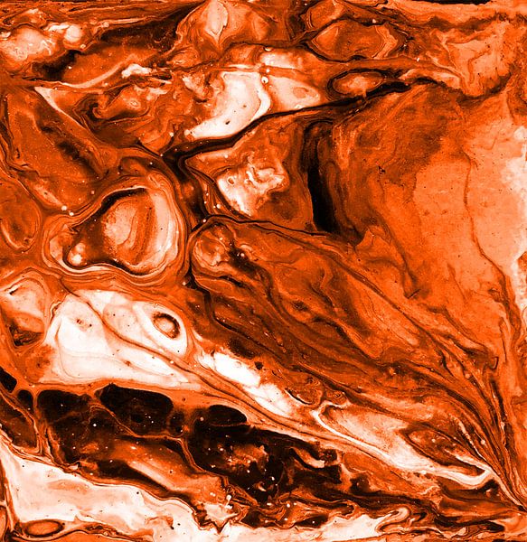 Orange rock vein by KW Malerei