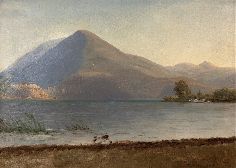 Albert Bierstadt. On the Hudson van 1000 Schilderijen