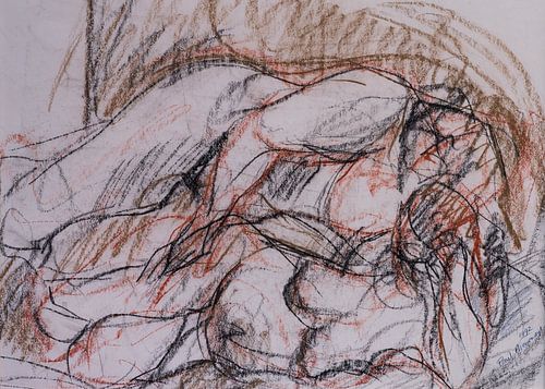 Nude studies, sketch, study nude models in Paris de Conté