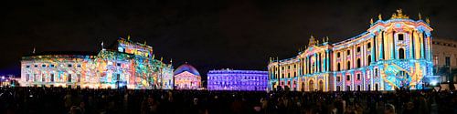 Lichtfestival 2022, Panorama Bebelplatz in Berlijn van Jenco van Zalk
