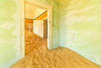 Abandoned houses in Namibia's desert