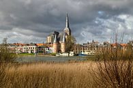 Stadtfront Kampen mit Bovenkerk und Koornmarktspoort von Fotografie Ronald Miniaturansicht