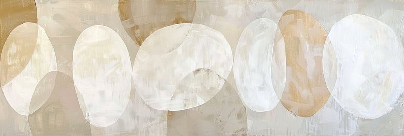 Formes d'art abstraites, élégantes et minimales comme le panorama par Digitale Schilderijen