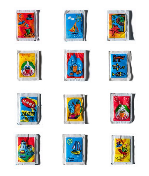 Griekse suikerzakjes collectie by Ruurd Dankloff