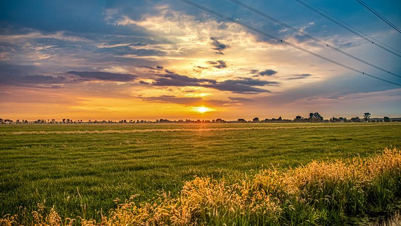 Sunset Alblasserwaard by Donny Kardienaal