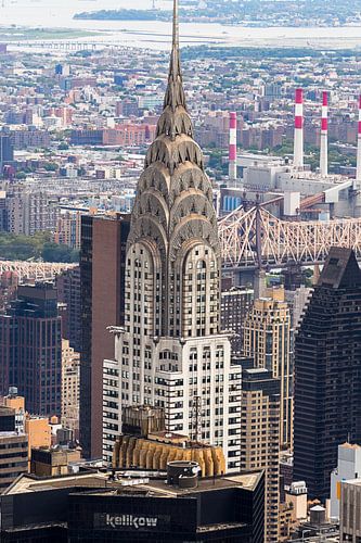 NEW YORK, USA – Luftaufnahme des Chrysler Building
