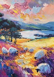 Pastelhemel boven de Schapenvallei van ByNoukk