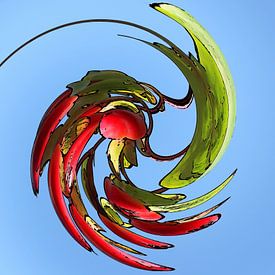 Abstrakte Farbwirbel von Jose Lok