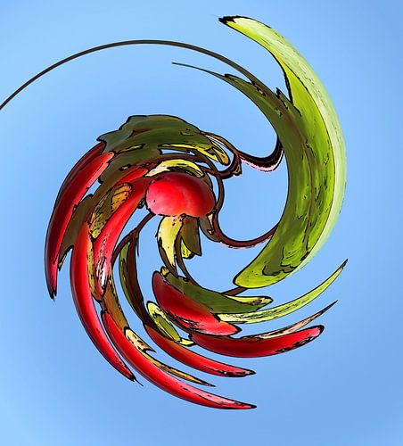 Tourbillon abstrait de couleurs