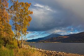 Loch Rannoch mit dem Berg Schiehallion, Perth und Kinross, Schottland
