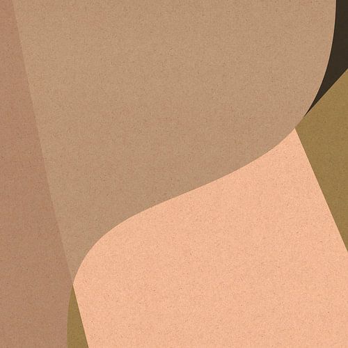 Organische en geometrische abstracte vormen nr. 6
