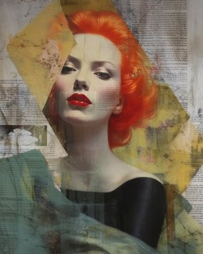 Popart portret met een vleugje vintage