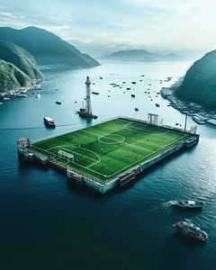 Sportplatz aus der Luft