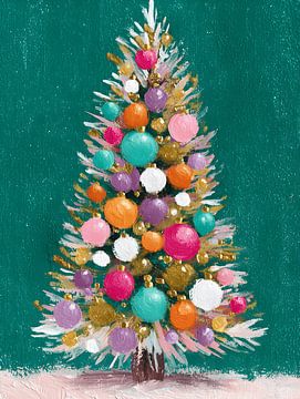 Kleurrijke Kerstboom van Gypsy Galleria