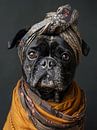 Franse Bulldog portret van haroulita thumbnail