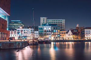 Bonaparte-Dock Antwerpen – Eilandje bei Nacht