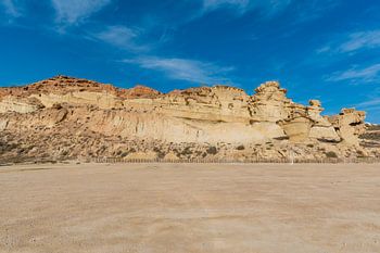einzigartige Erosions-/Sandskulpturen von Bolnuevo in Murcia, Spanien