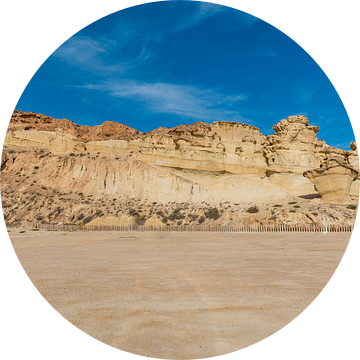 unieke erosie / zandsculpturen van Bolnuevo in Murcia, Spanje