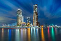 Manhattan on the River Meuse. Kop van Zuid at night.