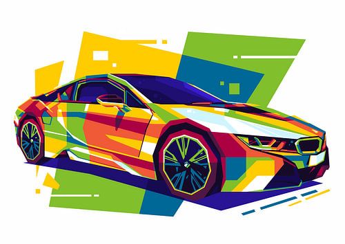 BMW i8 Sportwagen in WPAP