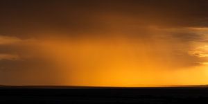 Coucher de soleil dans le Masai Mara sur Rogier Muller