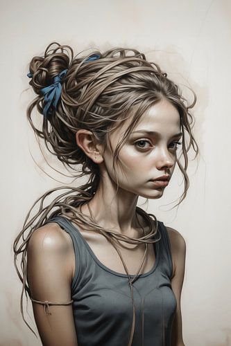 wildes junges Mädchen